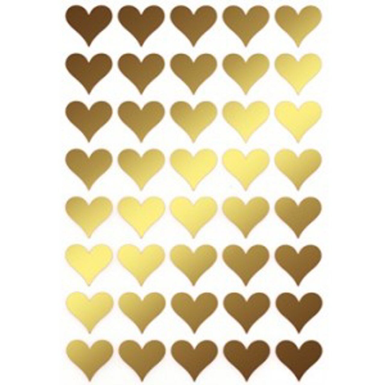 Gold Heart Stickers 3/4" – 400 Count Metallic Heart Stickers for Crafts, Rewards, Classroom & Scrapbooking